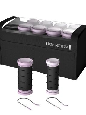 Remington Compact Ceramic Dual Voltage Hot Rollers For Long And Short Hair, Hair